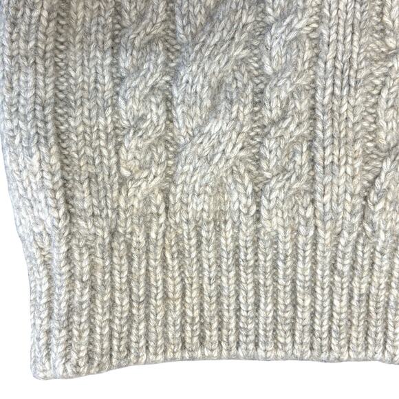 NWT‎ Tuckernuck Arthur Cable Knit Cardigan Sweater Gray Wool Blend Cropped XXL - Picture 12 of 16